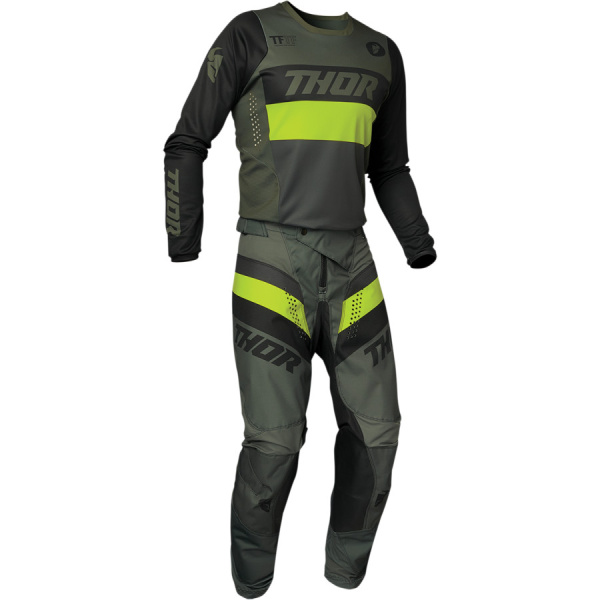 Thor Pulse 2021 Racer Army Green Acid джерси