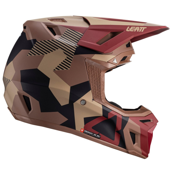 Leatt Kit Moto 8.5 V24 RubyStone шлем кроссовый + Velocity 5.5 мотоочки Leatt Kit Moto 8.5 V24 RubyStone шлем кроссовый + Velocity 5.5 мотоочки