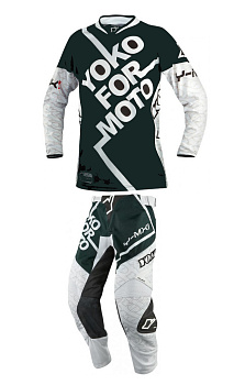 YOKO Y-MX1 Youth комплект подростковый, темно-зелено-белый