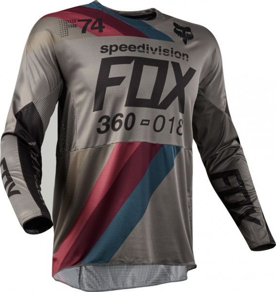 Fox Racing 360 Draftr 2018 джерси, серо-черный Fox Racing 360 Draftr 2018 джерси, серо-черный