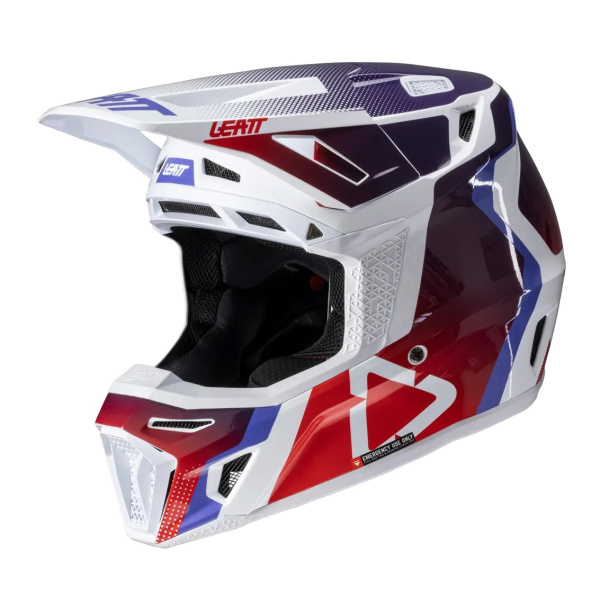 Leatt Kit Moto 8.5 V25 SunBurn шлем кроссовый + Velocity 5.5 мотоочки