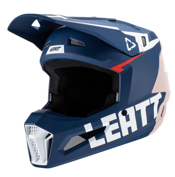 Leatt Kit Moto 3.5 Royal, шлем кроссовый + Velocity 4.5 мотоочки Leatt Kit Moto 3.5 Royal, шлем кроссовый + Velocity 4.5 мотоочки