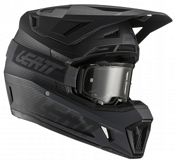 Leatt Kit Moto 7.5 V21 Black шлем кроссовый + Velocity 4.5 мотоочки