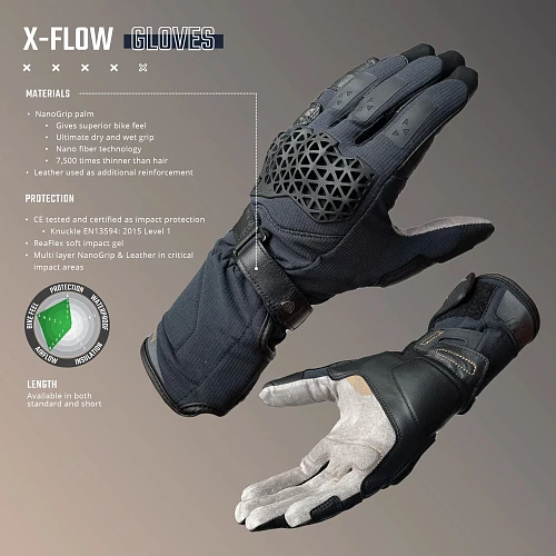 Leatt ADV X-Flow 7.5 Stealth мотоперчатки
