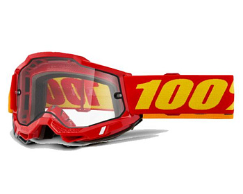 100% Accuri 2 Enduro Moto Red / Clear Lens мотоочки