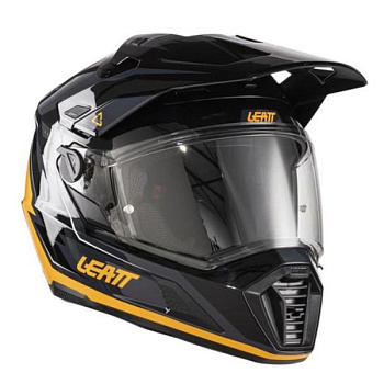 Leatt Kit ADV 7.5 Black/Orange шлем + Vizion 2.5 мотоочки, черно-оранжевый