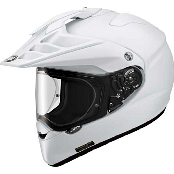 Shoei Hornet ADV Plain WHITE PinLock шлем эндуро, белый глянцевый