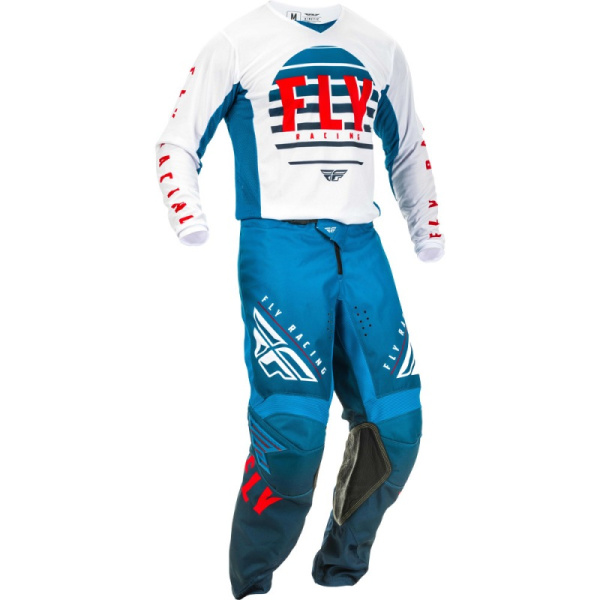 Fly Racing Kinetic K220 2020 комплект, бело-сине-красный Fly Racing Kinetic K220 2020 комплект, бело-сине-красный