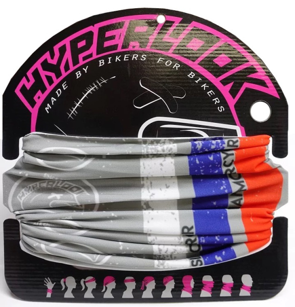 Hyperlook Scout RMG баф мотоциклетный, серо-красно-фиолетовый