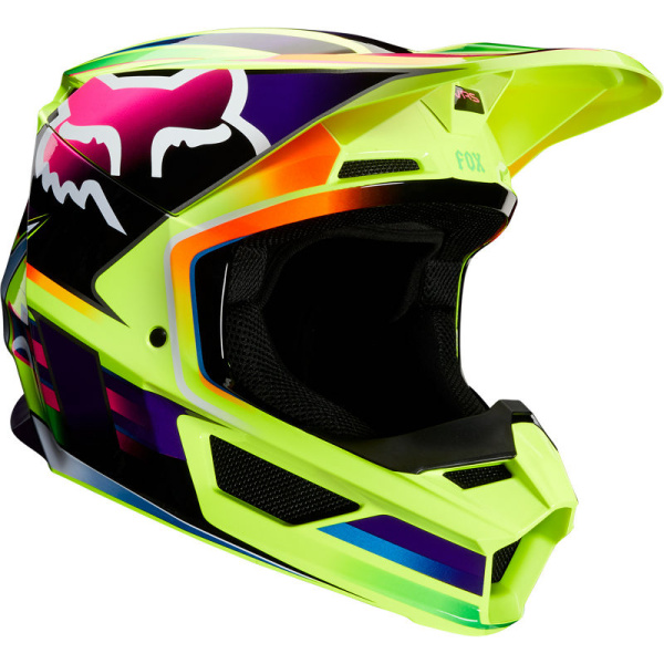 Fox Racing V1 Gama 2020 Yellow шлем кроссовый Fox Racing V1 Gama 2020 Yellow шлем кроссовый