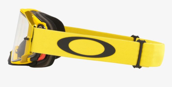 Oakley Airbrake Moto мотоочки желто-черный, прозрачная линза (OO7046-B5)