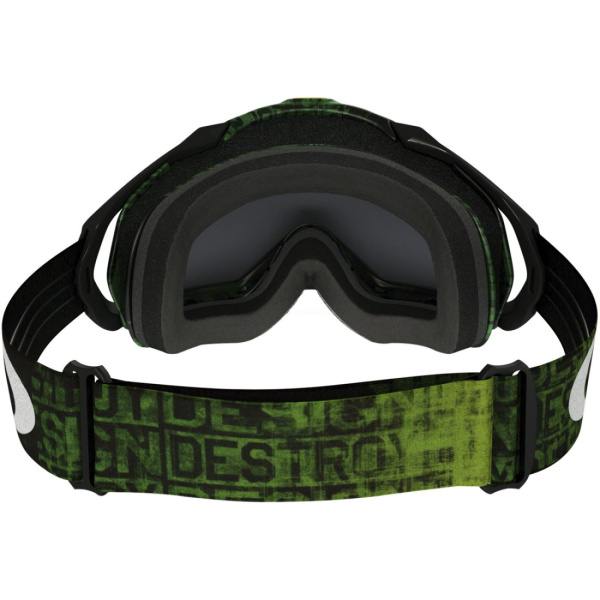 Oakley Mayhem Pro Distress мотоочки, зелено-черный, темно-серая линза