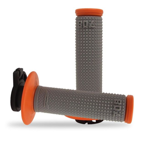 Pro Grip 708-293 Orange/Grey грипсы на руль (в к-те крепеж тросика 7шт.)