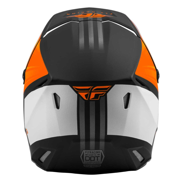 Fly Racing Kinetic K220 2020 шлем кроссовый, оранжево-черно-белый матовый Fly Racing Kinetic K220 2020 шлем кроссовый, оранжево-черно-белый матовый