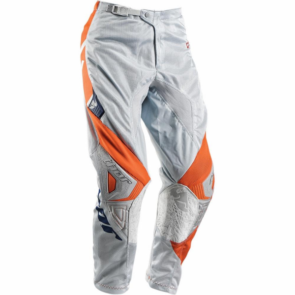 Thor Phase Vented мотоштаны подростковые, серо-оранжевый
