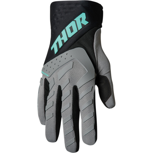 Thor S22 Spectrum Gray/Black/Mint мотоперчатки