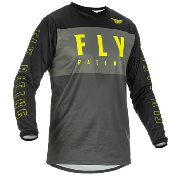 Fly Racing F-16 2022 джерси, серо-черно-желтый