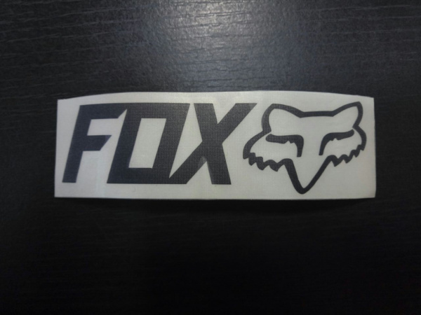 Fox наклейка плоттерная (10x3 см), черный Fox наклейка плоттерная (10x3 см), черный