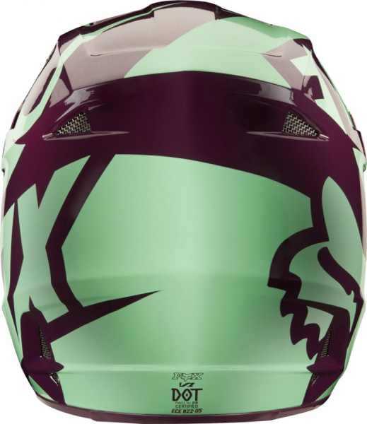 Fox Racing V1 Race 2018 шлем кроссовый, салатовый