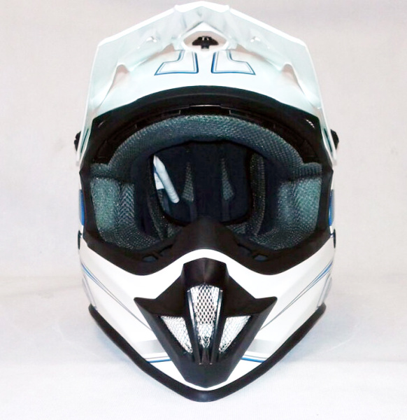 Ataki SC-15 Rift шлем кроссовый детский, бело-синий Ataki SC-15 Rift шлем кроссовый детский, бело-синий