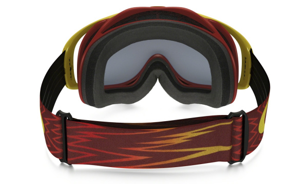 Oakley Crowbar Shockwave 24K Iridium мотоочки, красно-желтый, желтая линза