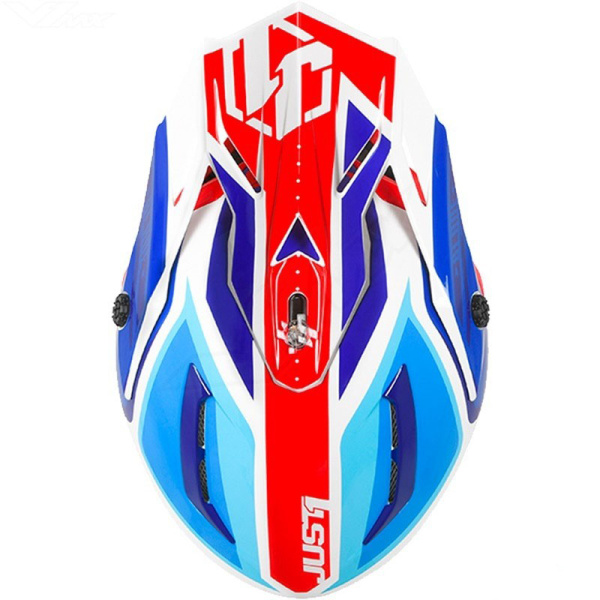 Just1 J38 Blade козырек к шлему, сине-красно-белый