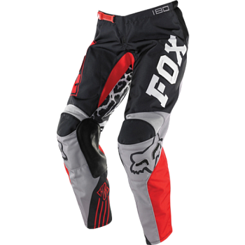 Fox Racing 180 мотоштаны женские, черно-серо-красный