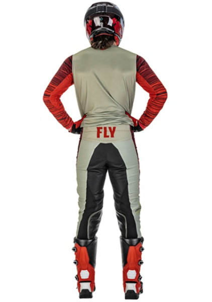 Fly Racing Kinetic Wave комплект, серо-красный Fly Racing Kinetic Wave комплект, серо-красный