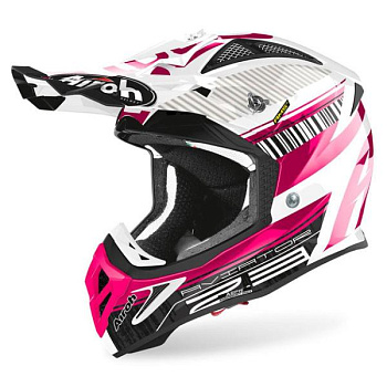 Airoh Aviator 2.3 Novak Pink Chrome шлем внедорожный