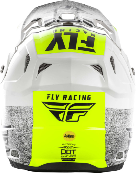 Fly Racing Toxin MIPS Embargo шлем кроссовый, бело-черно-салатовый Fly Racing Toxin MIPS Embargo шлем кроссовый, бело-черно-салатовый