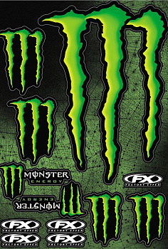 Factory Effex Monster Energy #2 набор наклеек (размер A2)