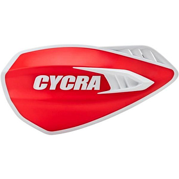 Cycra Cyclone защита рук c крепежом на руль, бело-красный