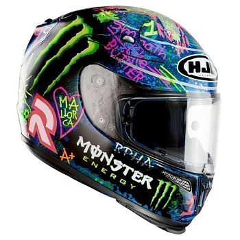 HJC RPHA 10 PLUS Graffiti Lorenzo MC2 шлем интеграл
