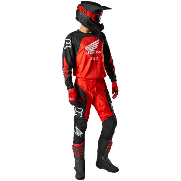 Fox Racing 180 Honda Black/Red мотоштаны Fox Racing 180 Honda Black/Red мотоштаны