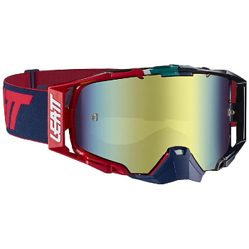 Leatt Velocity 6.5 Iriz Ink/Red Bronz мотоочки, двойная линза