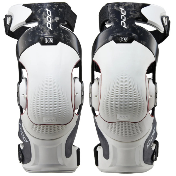 POD MX K8 3.0 Knee Brace Carbon/White наколенники