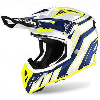 Airoh Aviator Ace Art Blue шлем внедорожный