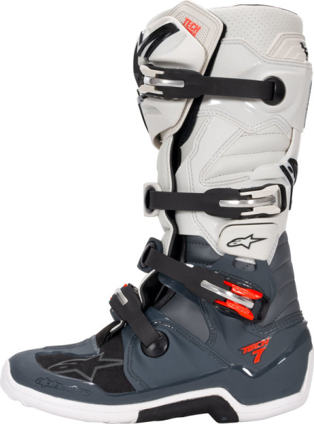 Alpinestars Tech 7 мотоботы кроссовые, бело-красно-черный Alpinestars Tech 7 мотоботы кроссовые, бело-красно-черный