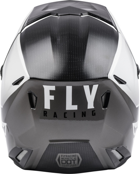 Fly Racing Kinetic Straight Edge шлем кроссовый, черно-белый Fly Racing Kinetic Straight Edge шлем кроссовый, черно-белый
