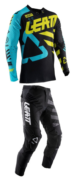 Leatt GPX 5.5 2019 комплект, черно-желто-голубой