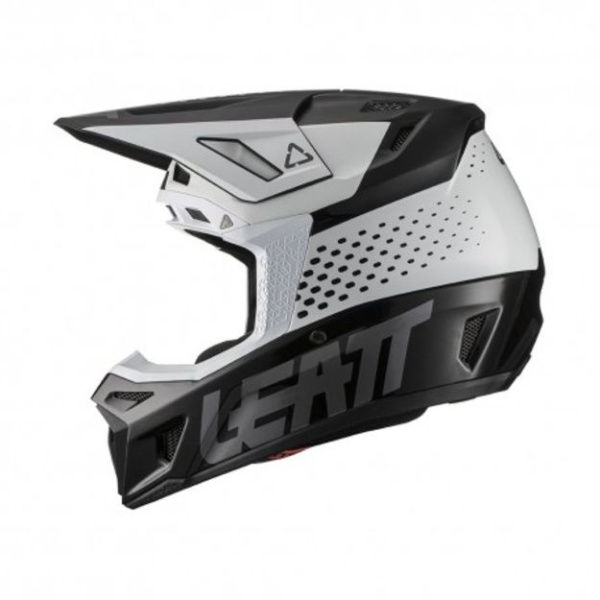 Leatt Kit Moto 8.5 V22 Black/White шлем кроссовый + Velocity 5.5 мотоочки