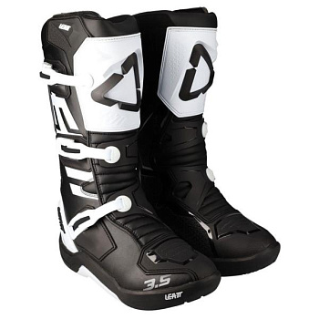 Leatt 3.5 Black/White 2024 мотоботы детские/женские Leatt 3.5 Black/White 2024 мотоботы детские/женские