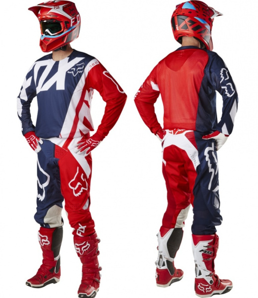 Fox Racing 360 Creo Limited Edition 2017 комплект, красно-бело-синий