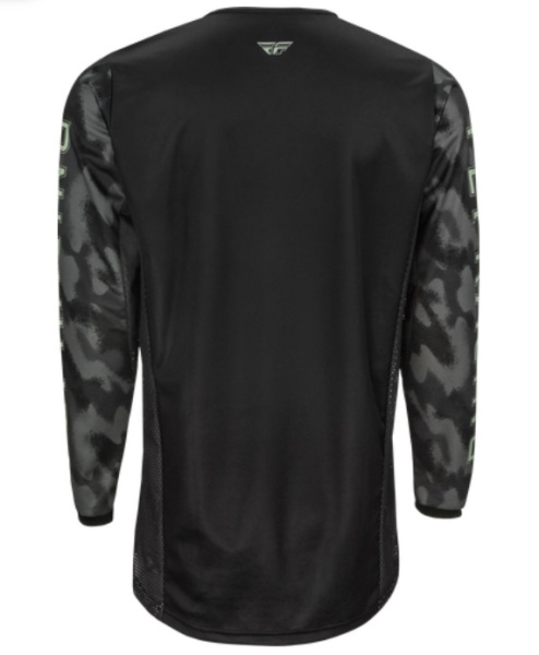 Fly Racing Kinetic SE Tactic джерси, черно-серый камуфляж