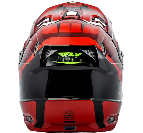 Fly Racing Toxin Original  2018 шлем кроссовый, красно-черный Fly Racing Toxin Original  2018 шлем кроссовый, красно-черный