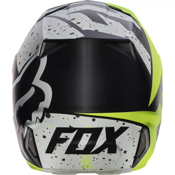 Fox Racing V2 Nirv шлем кроссовый, серо-желтый