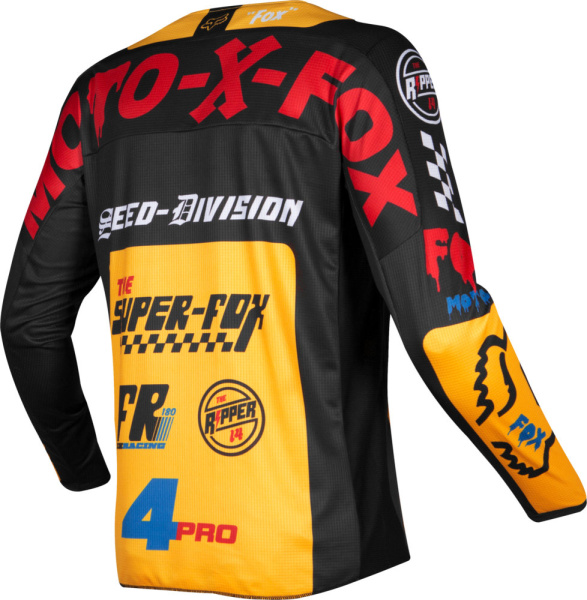 Fox Racing 180 Czar Kids 2019 джерси детская, черно-желтый
