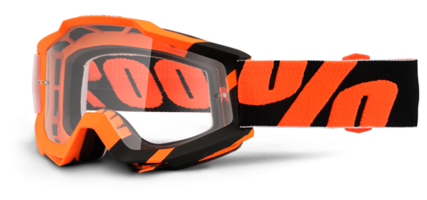 100% Accuri Wildblast Clear Lens мотоочки, оранжево-черный