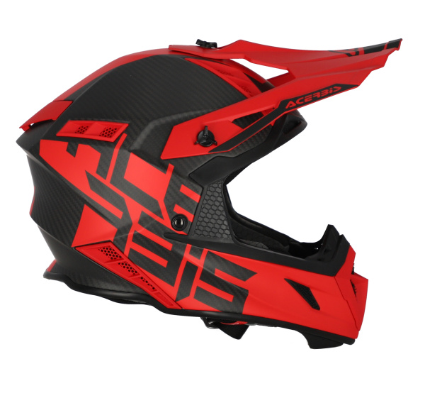 Acerbis Steel Carbon Red шлем внедорожный