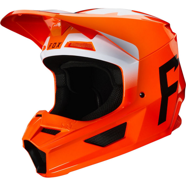 Fox Racing V1 Werd 2020 Flow Orange шлем кроссовый